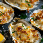 Baked Garlic Parmesan Oysters