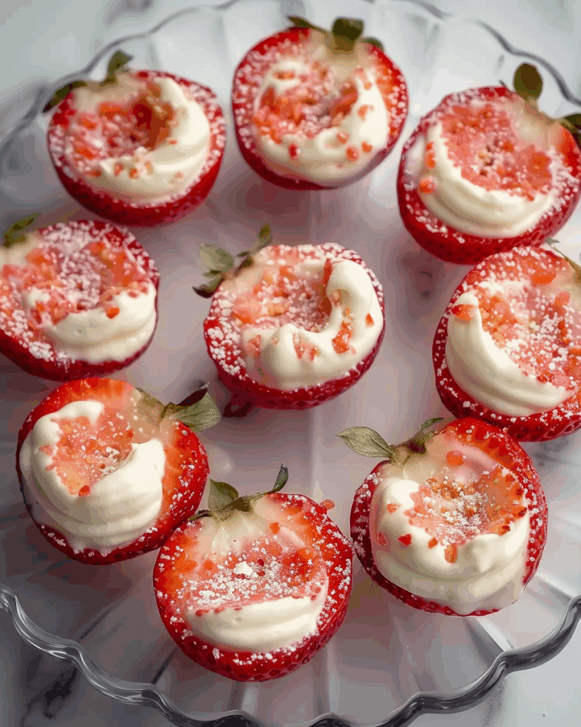 Cheesecake Deviled Strawberries