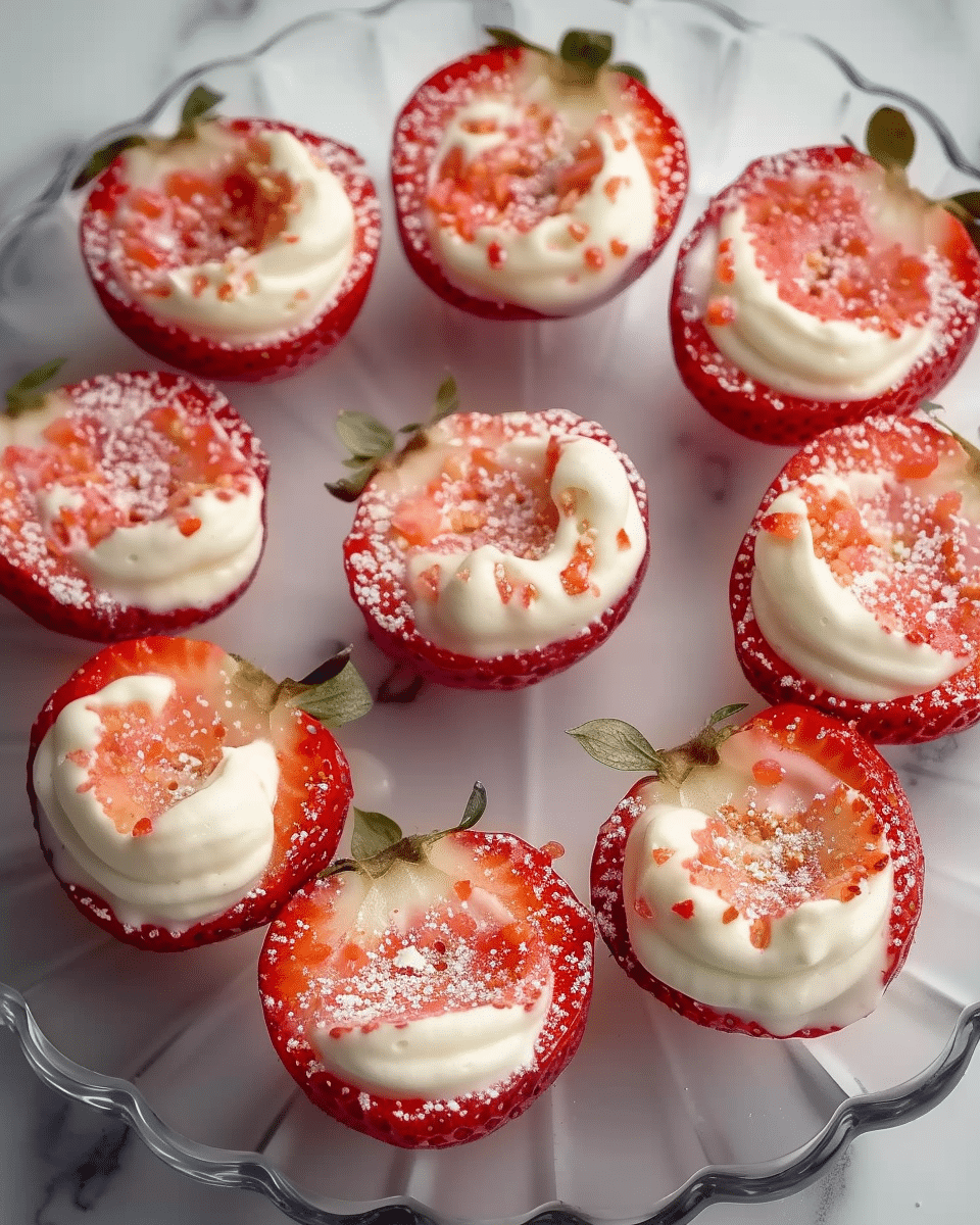 Cheesecake Deviled Strawberries