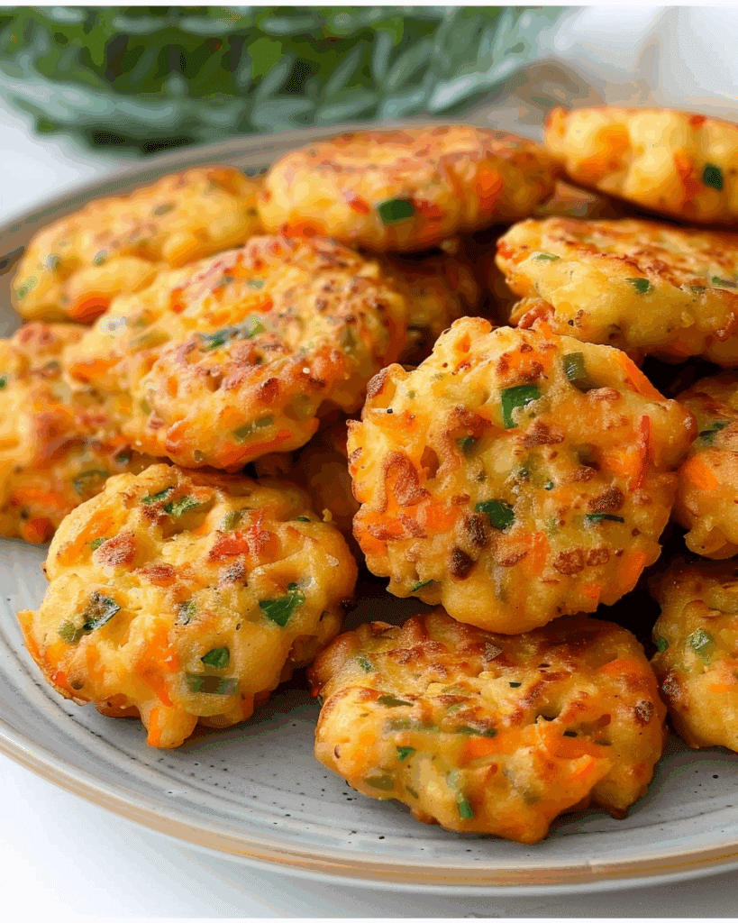 Cheesy Vegetable Fritters