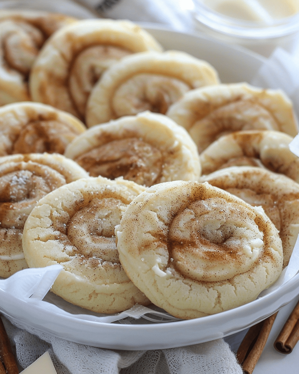 Cinnamon Roll Cheesecake Cookies
