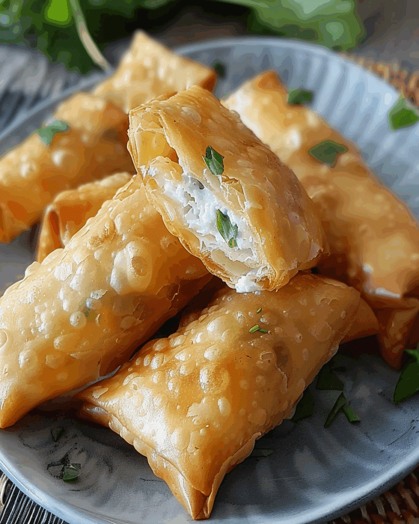 Cream Cheese Rangoon Rolls