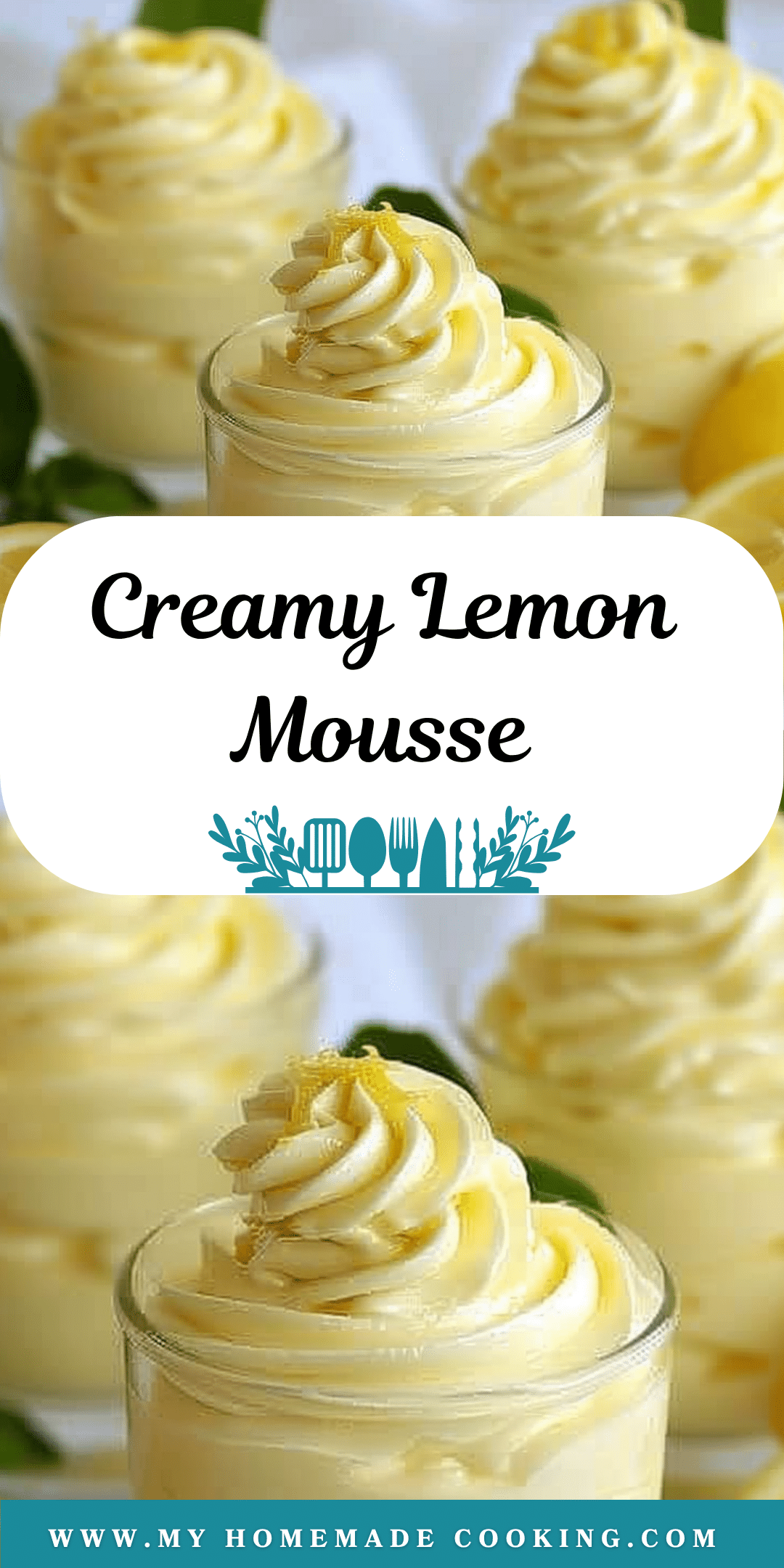 Creamy Lemon Mousse | My Homemade Cooking