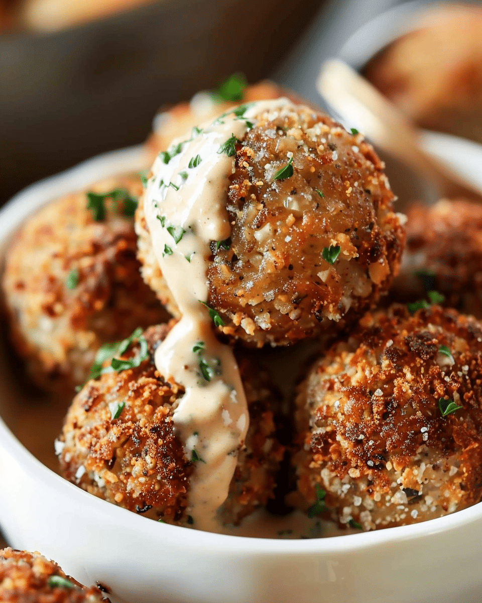 Easy Baked Boudin Balls