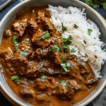 Fiery Slow Cooker Coconut Beef Curry