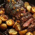 Garlic Butter Steak and Potatoes Skillet