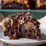 German Chocolate Poke Cake