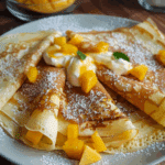 Mango Cream Crepes