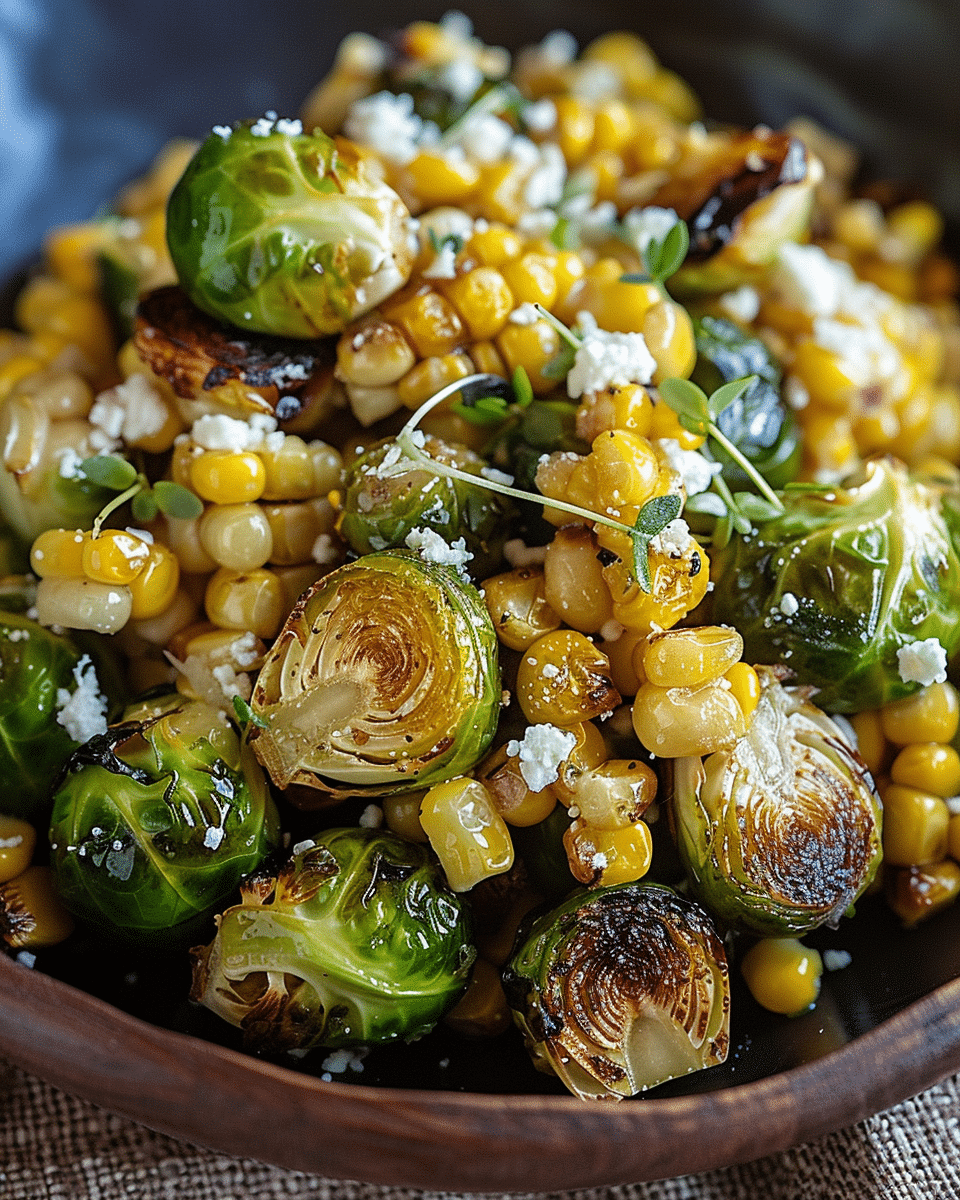 Mexican Street Corn Brussels Sprouts