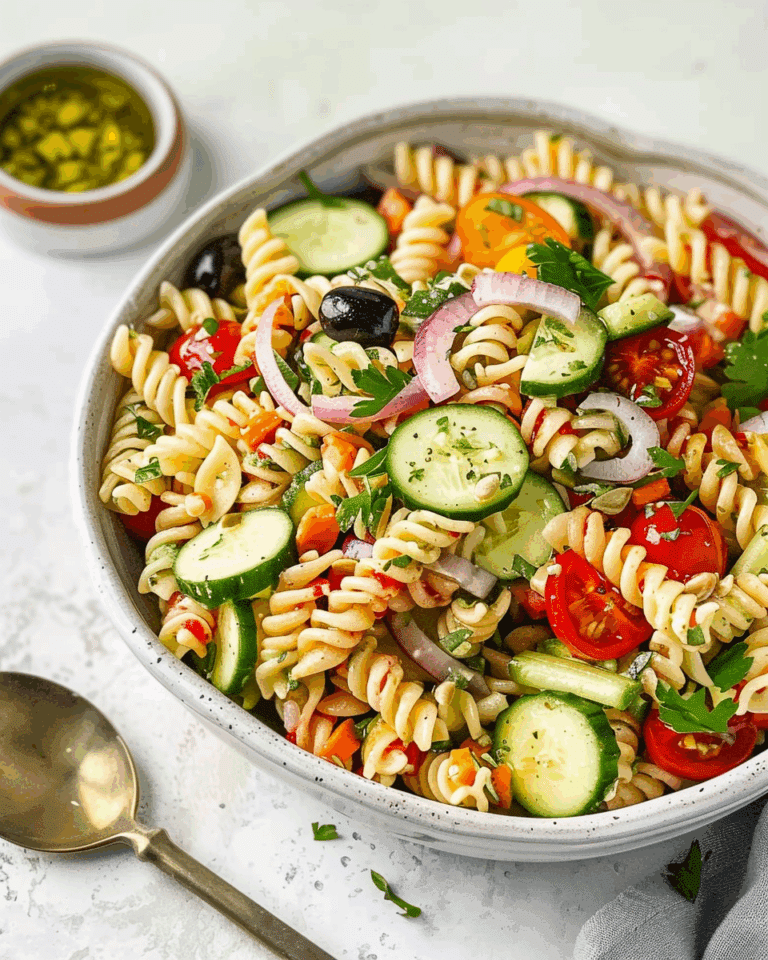Pasta Salad with Homemade Dressing