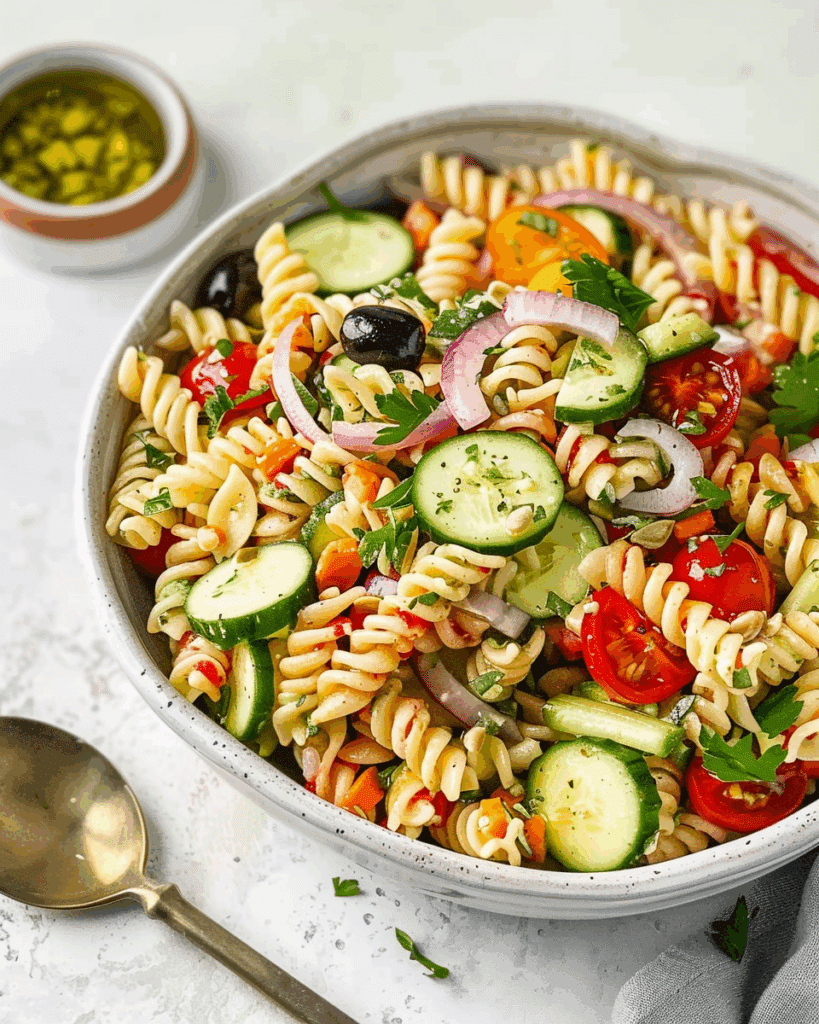 Pasta Salad with Homemade Dressing