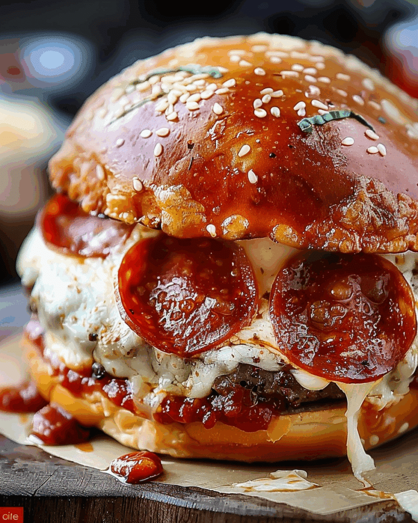 Pizza Burgers with Mozzarella