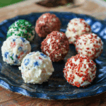 Red, White, and Blue Cheese Balls