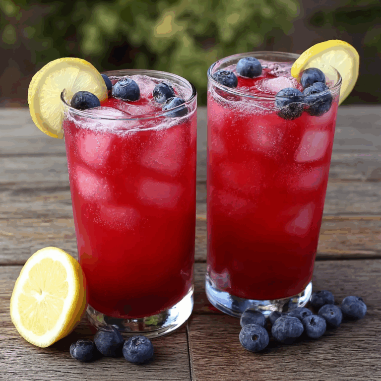 Red, White, and Blueberry Lemonade