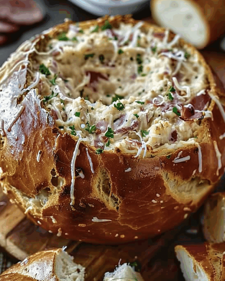 Reuben Dip in a Rye Bread Bowl