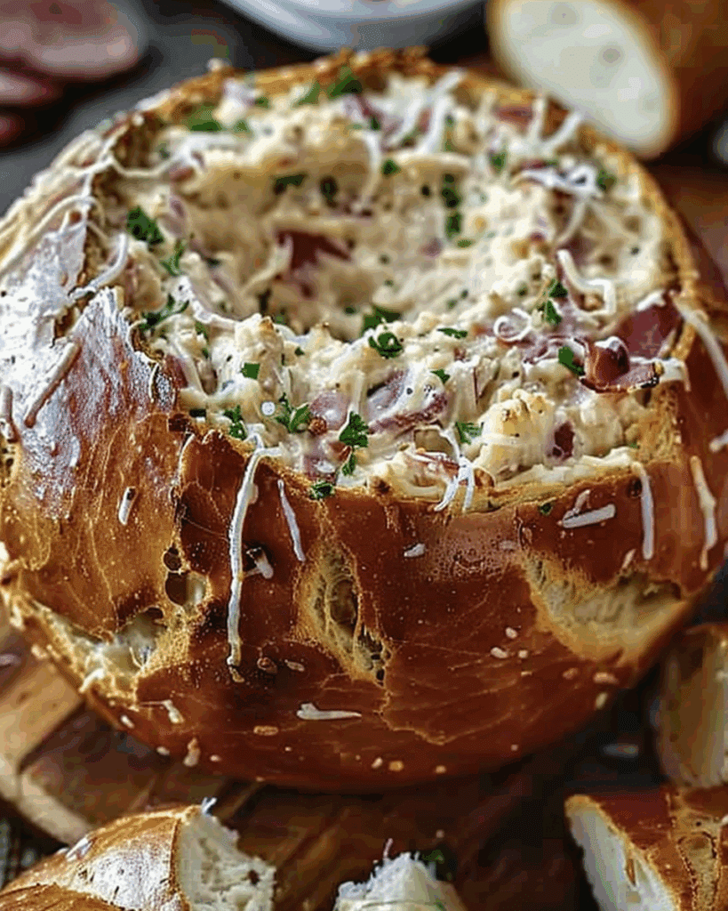 Reuben Dip in a Rye Bread Bowl