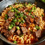 Spicy Steak Ramen Noodles