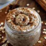 Cinnamon Roll Overnight Oatmeal