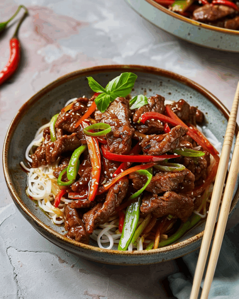 30-Minute Easy Sticky Crispy Chilli Beef