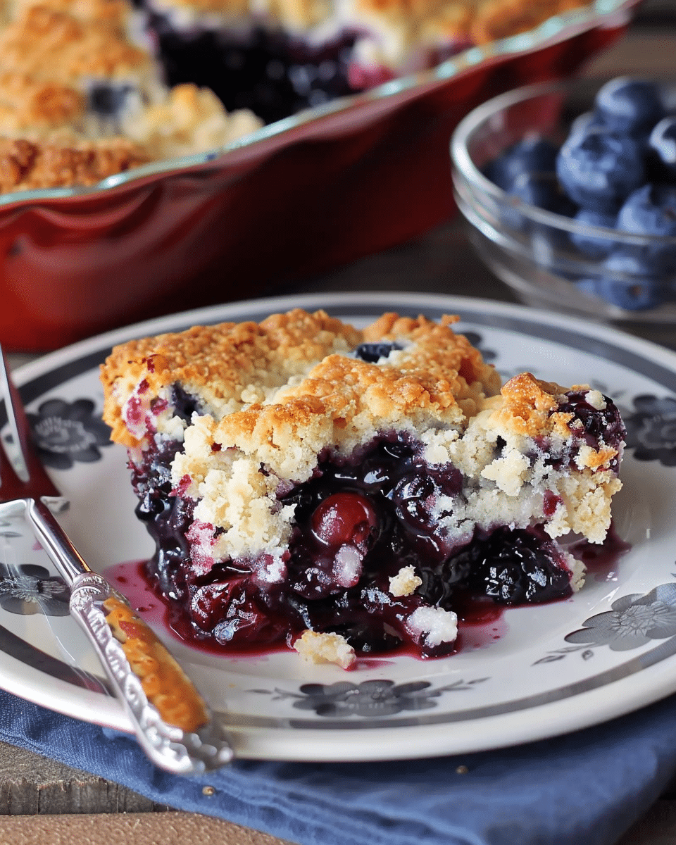 Easy Blueberry Cobbler