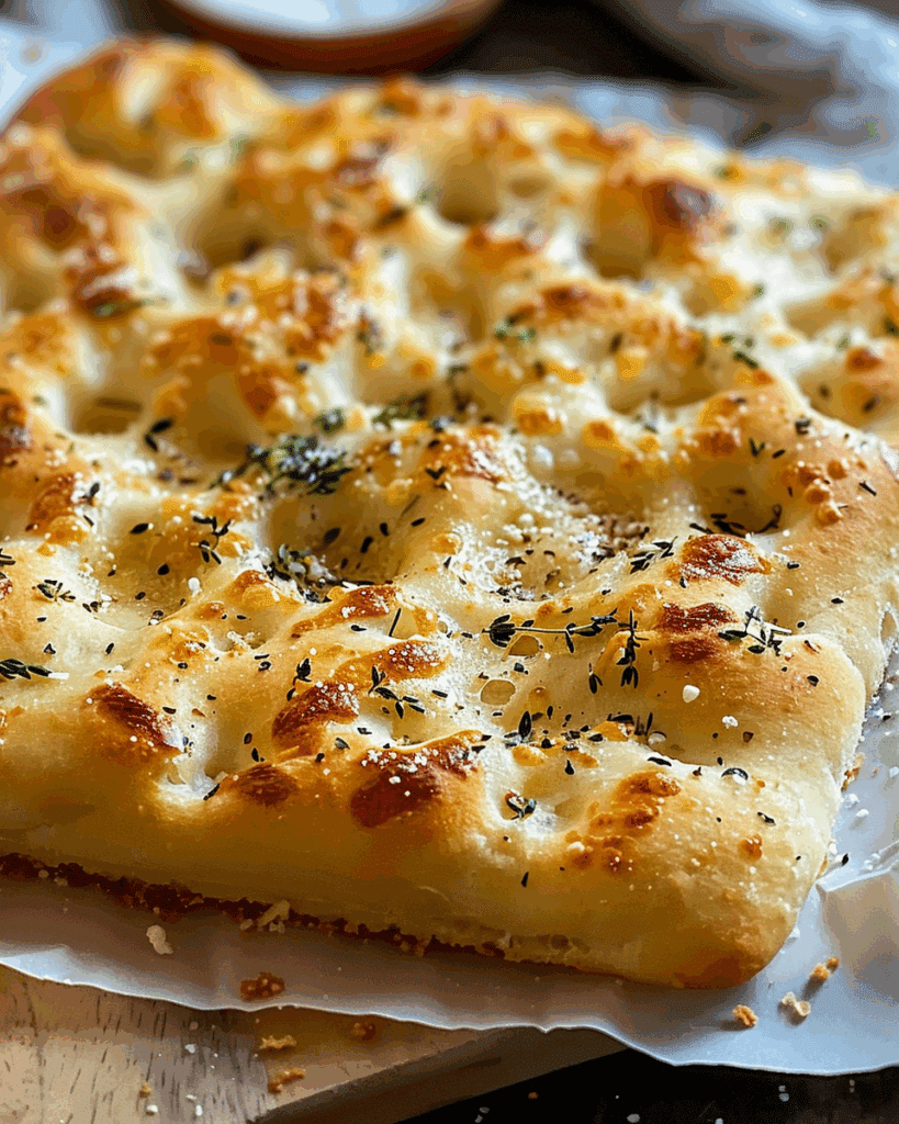 Garlic Parmesan Focaccia Bread