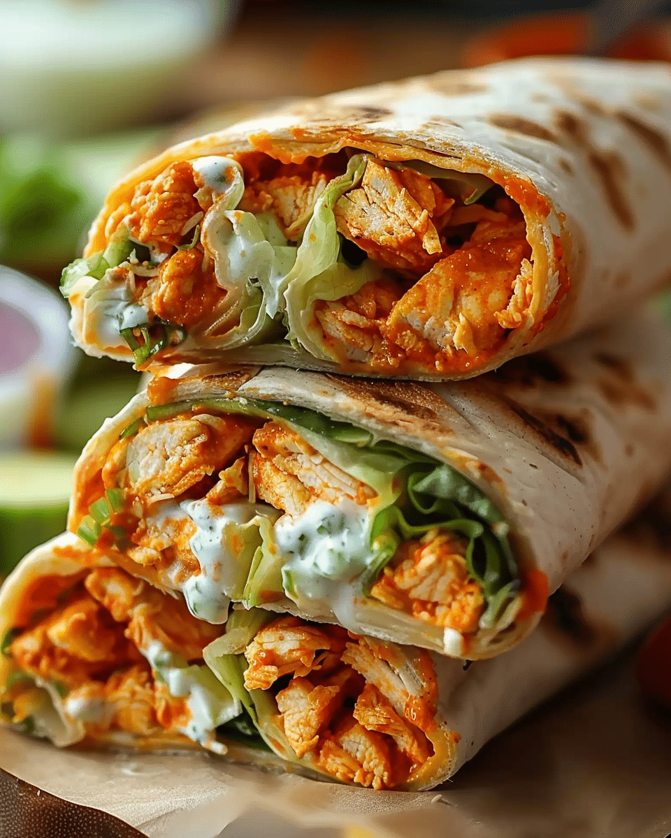 Buffalo Chicken Wraps My Homemade Cooking