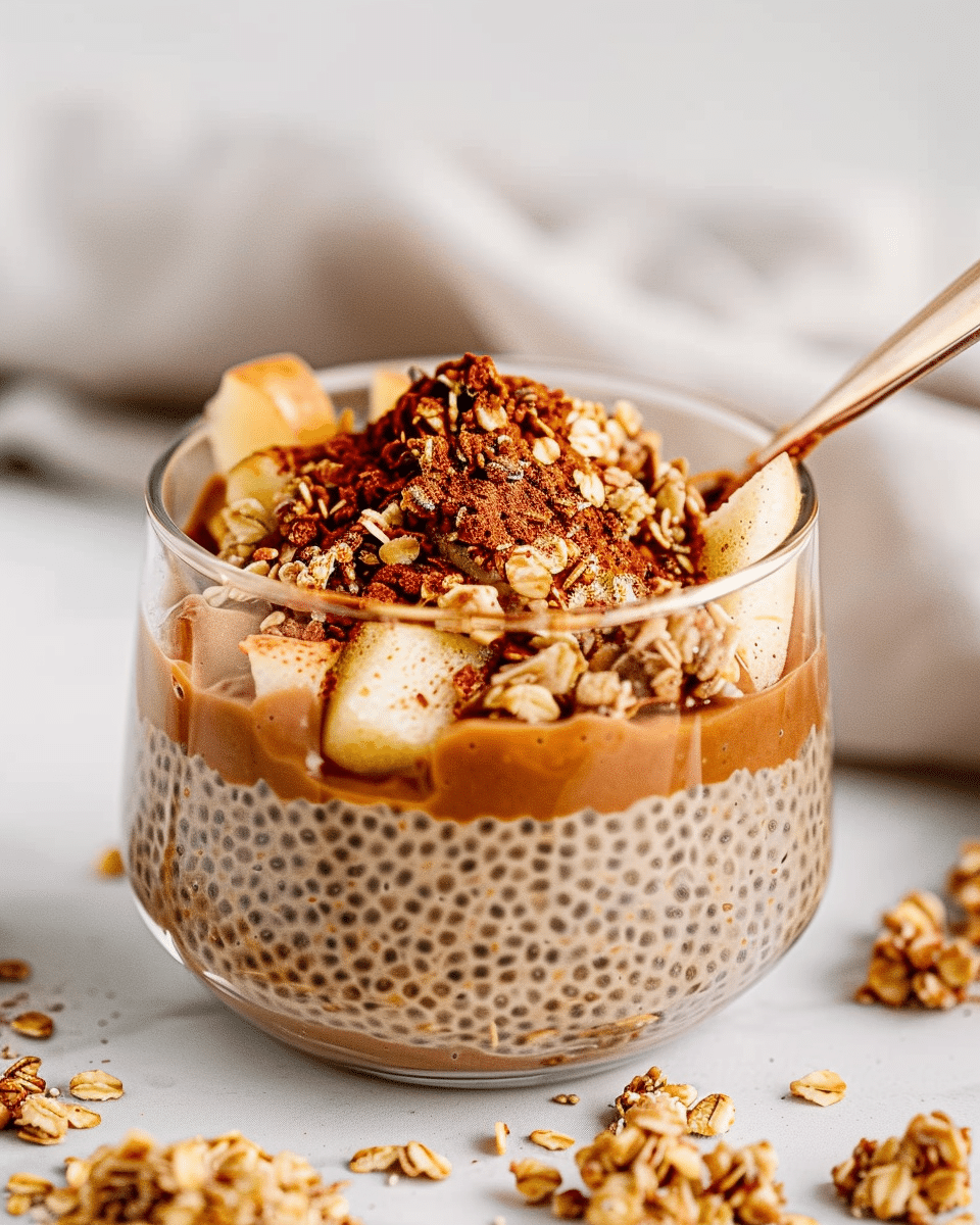Apple Crumble Chia Pudding