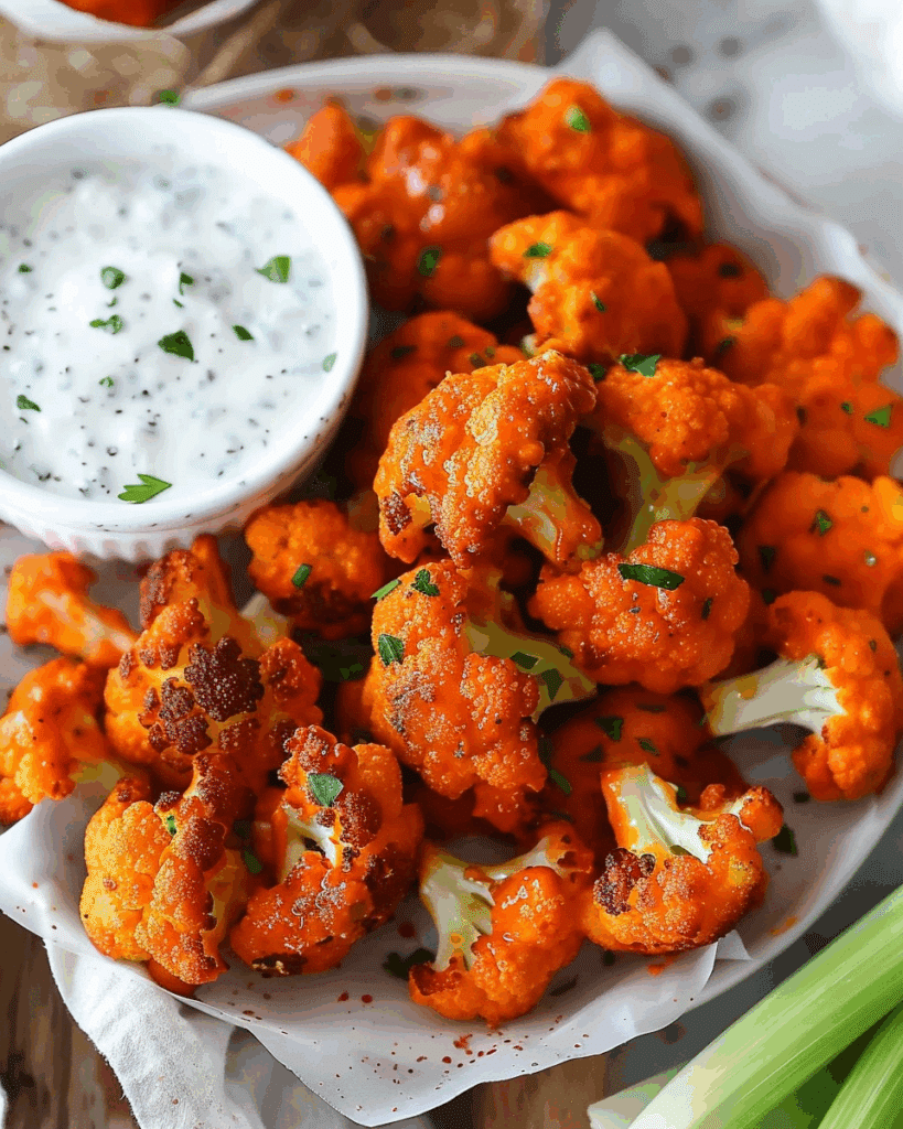 Buffalo Cauliflower Bites