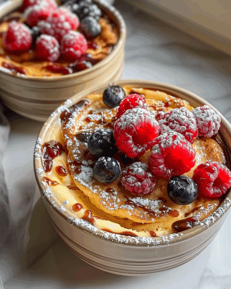 Baked Protein Pancake Bowls