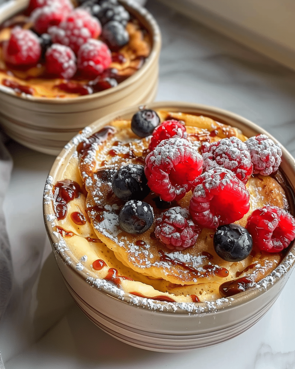 Baked Protein Pancake Bowls