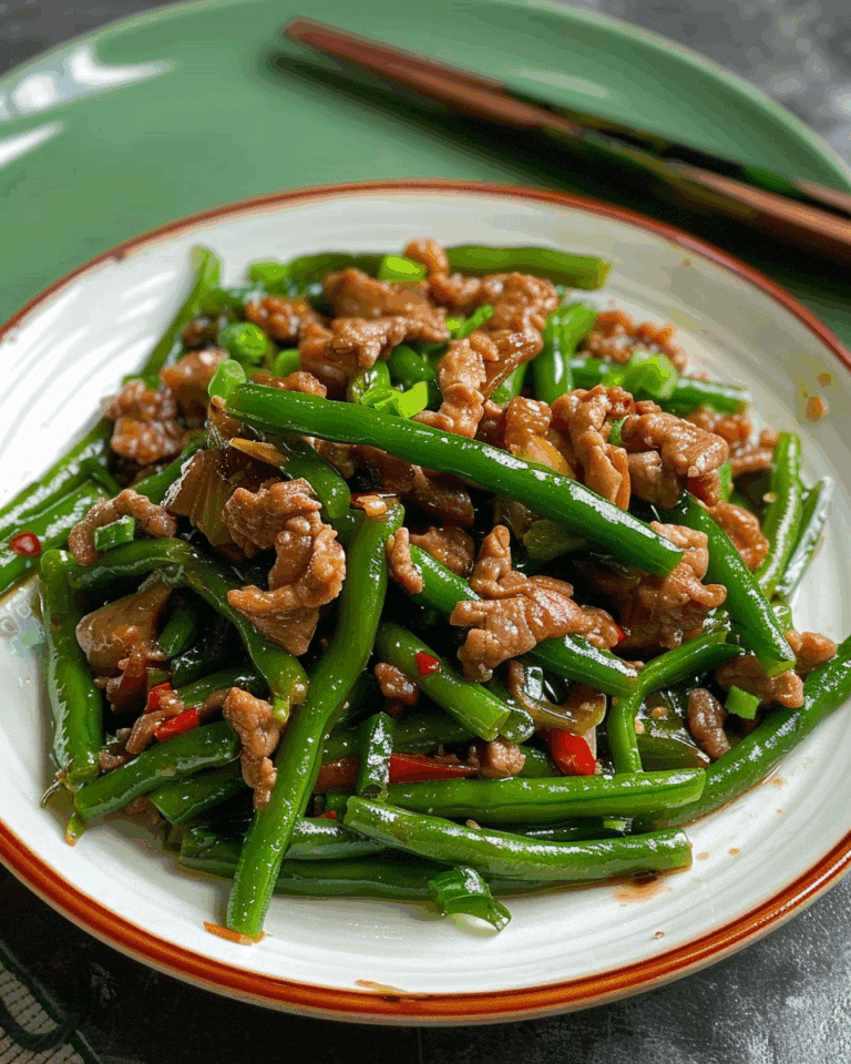 Beef Stir-Fried Green Beans