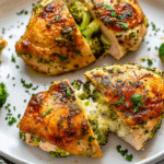 Broccoli and Cheese Stuffed Chicken