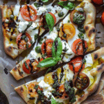 Caprese Flatbread with Whipped Garlic Feta