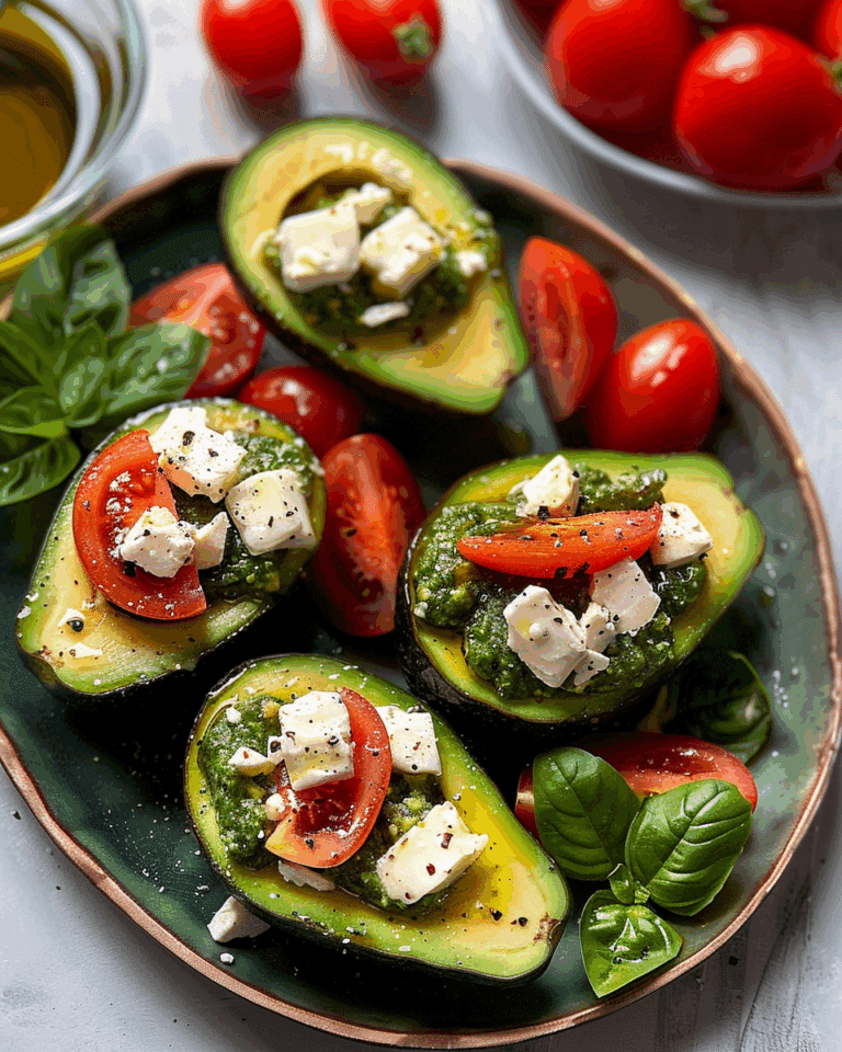 Caprese Stuffed Avocados