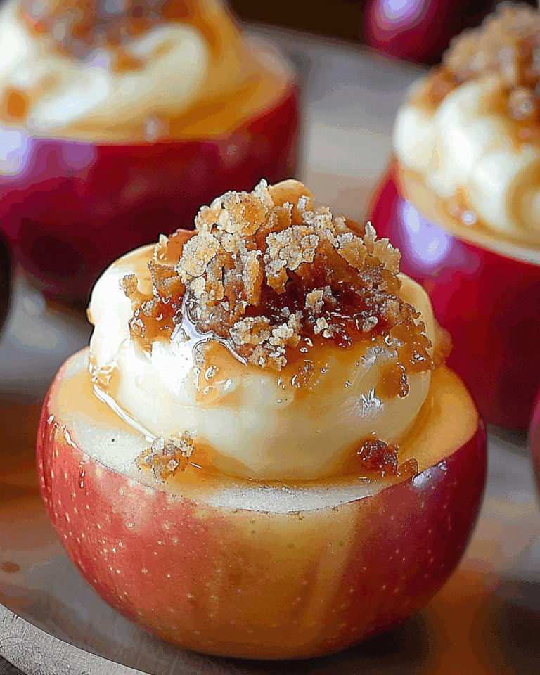 Cheesecake Stuffed Apples