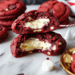 Cheesecake Stuffed Red Velvet Cookies