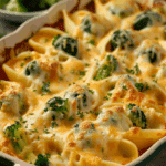 Cheesy Chicken & Broccoli Stuffed Shells