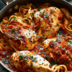 Chicken in Arrabbiata Sauce with Egg Noodles