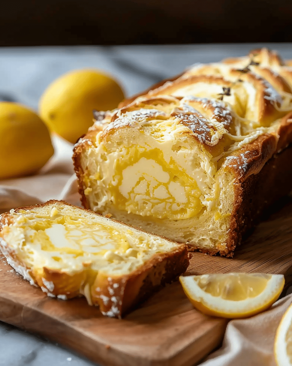 Lemon Cream Cheese Bread