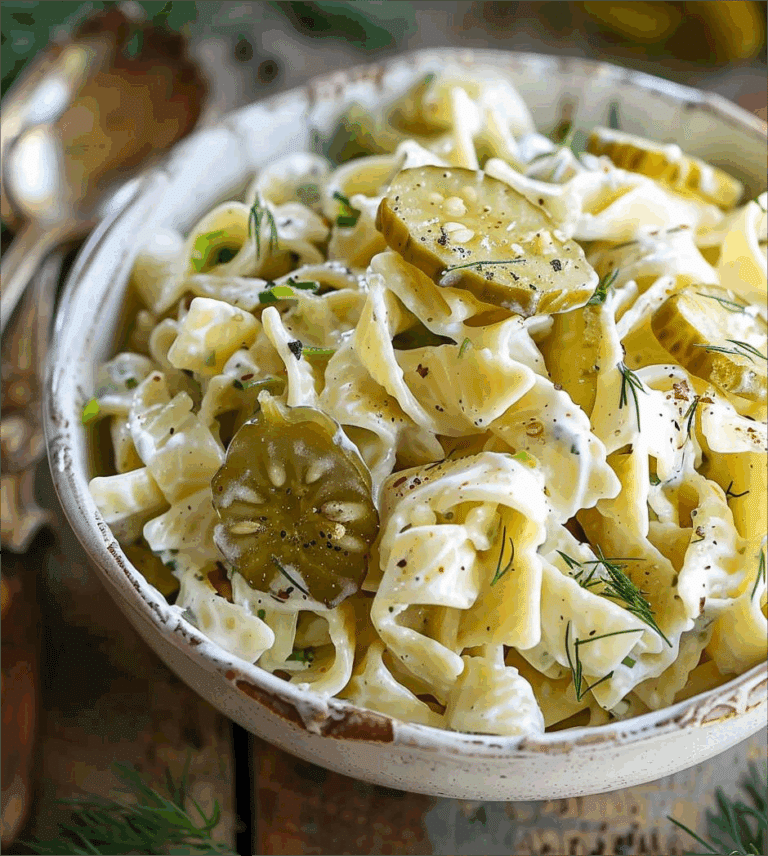 Dill Pickle Pasta Salad