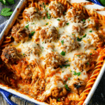 Dump and Bake Meatball Casserole