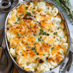 Easy Cheesy Cauliflower and Potato Bake