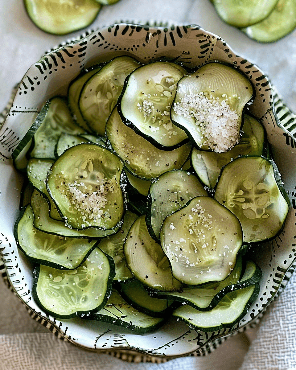 Salt and Vinegar Cucumber Chips