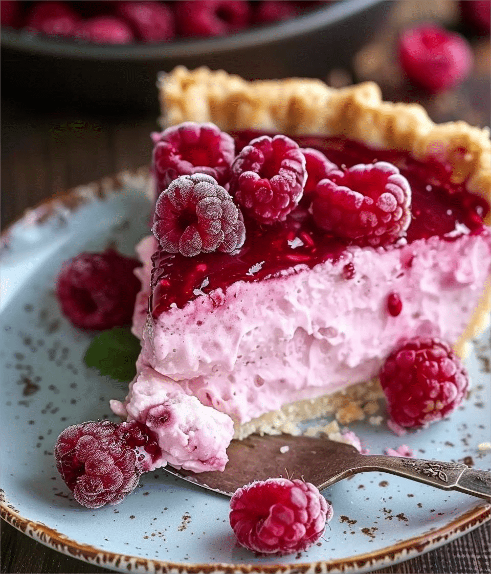 Frosty Raspberry Cheesecake Pie