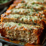 Garlic Parmesan Chicken Meatloaf