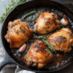 Garlic Herb Roasted Chicken Thighs