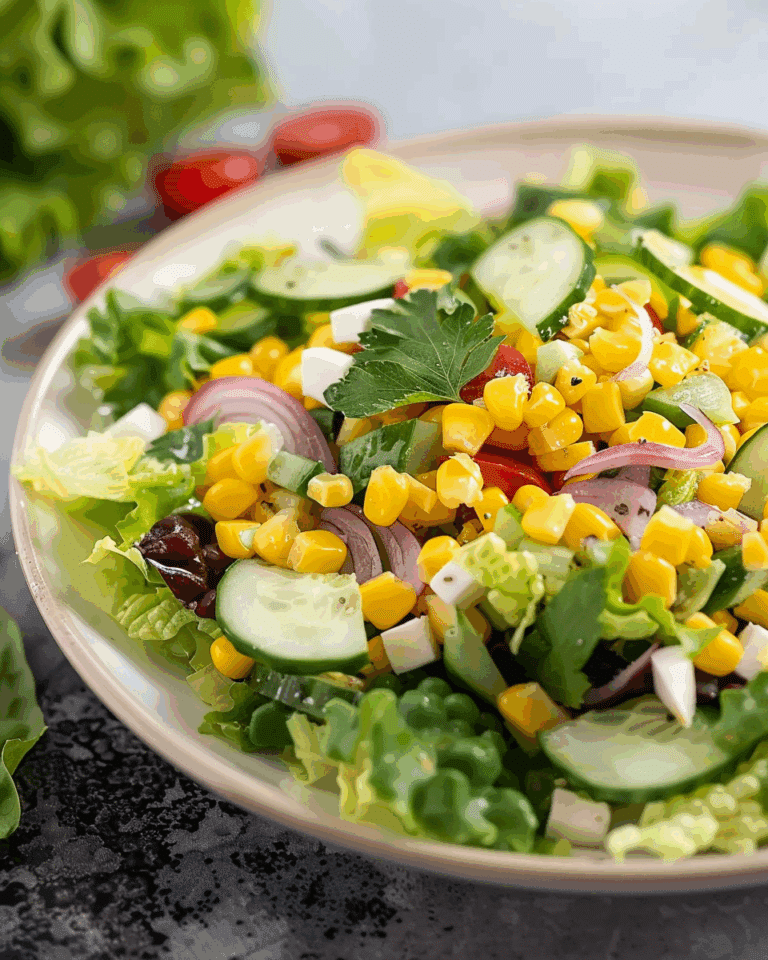 Golden Girl Salad With Sweet Corn Vinaigrette