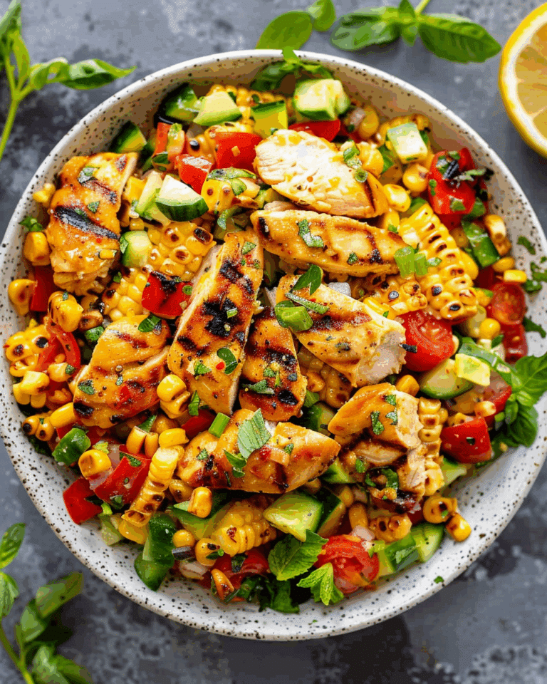 Grilled Chicken and Corn Salad