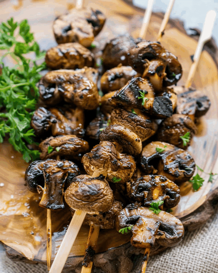 Grilled Mushroom Skewers