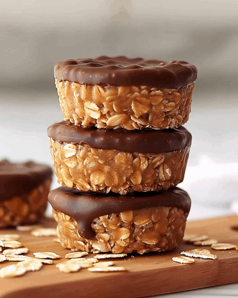 Healthy 4-Ingredient No-Bake Peanut Butter Oat Cups